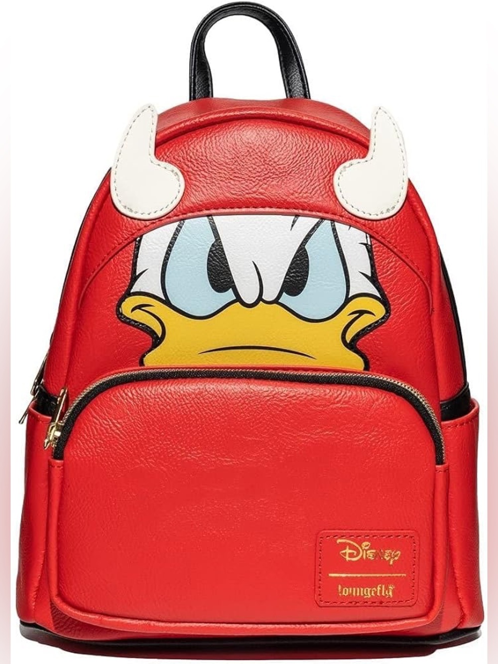 Disney Loungefly Halloween Donald Duck Devil Red Costume Cosplay Mini Backpack
